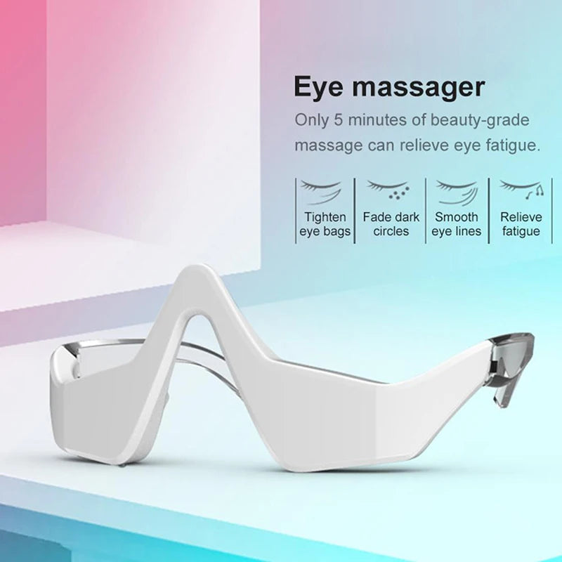 EMS Eye Relax Device Micro-Current Heating Therapy Relieve Eye Fatigue Dark Circles Remover Electric Vibration Eye Care Massager